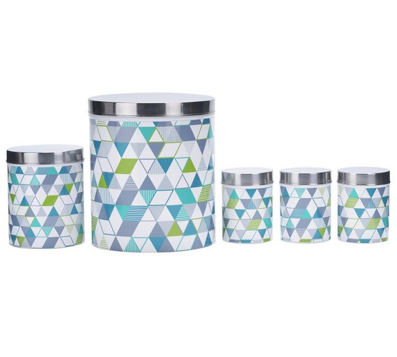 Buy ColourMatch 5 Piece Storage Set Geometric at Argos.co.uk Your
