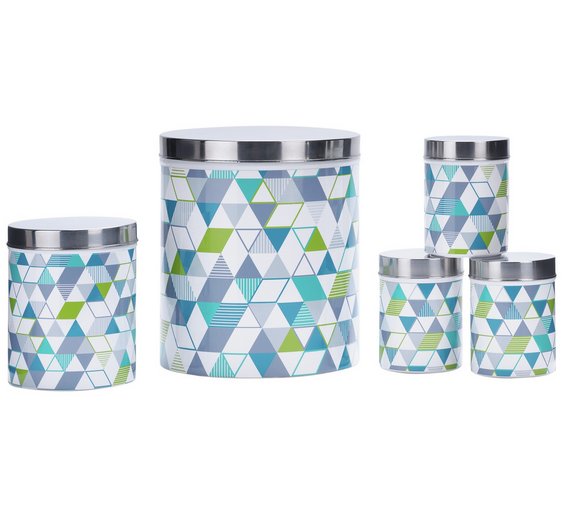 Buy ColourMatch 5 Piece Storage Set Geometric at Argos.co.uk Your