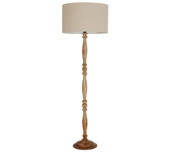 Buy Heart of House Flitwick Spindle Floor Lamp Natural at Argos.co.uk
