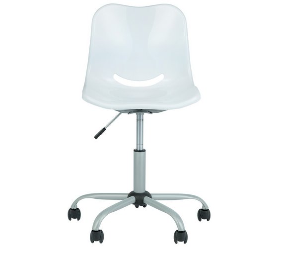 Buy HOME Delta Height Adjustable Office Chair White at Argos.co.uk