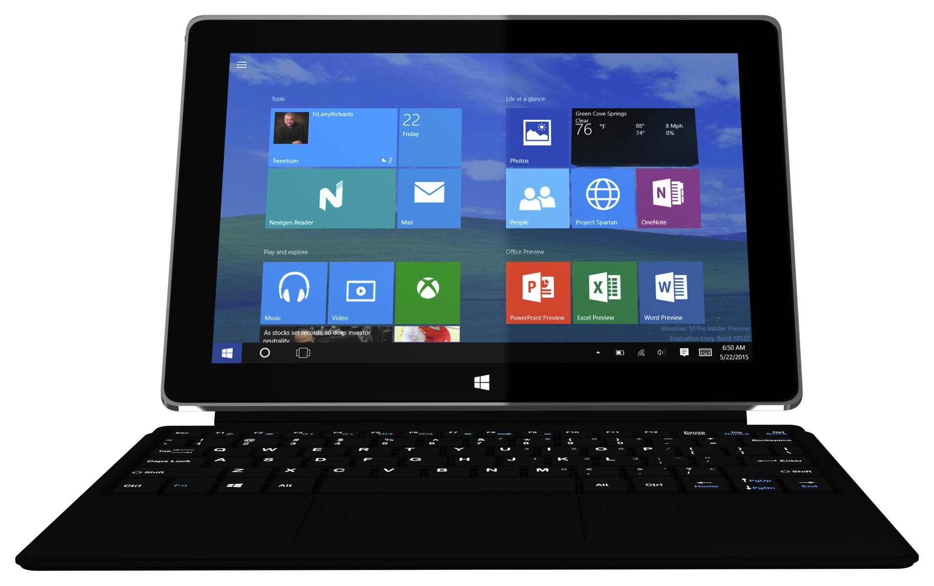 Bush Eluma B1 10.1 Inch Windows Tablet with Keyboard Case