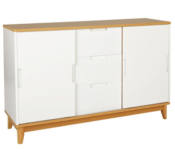 Buy Hygena Skye 2 Door 3 Drawer Sideboard White at Argos.co.uk Your