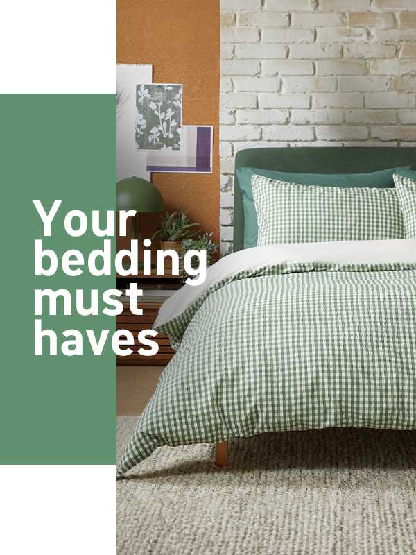 Must have bedding. Time for fresh bedding? Snooze in style with our must-haves bedding.