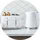 Matching kettles and toasters.