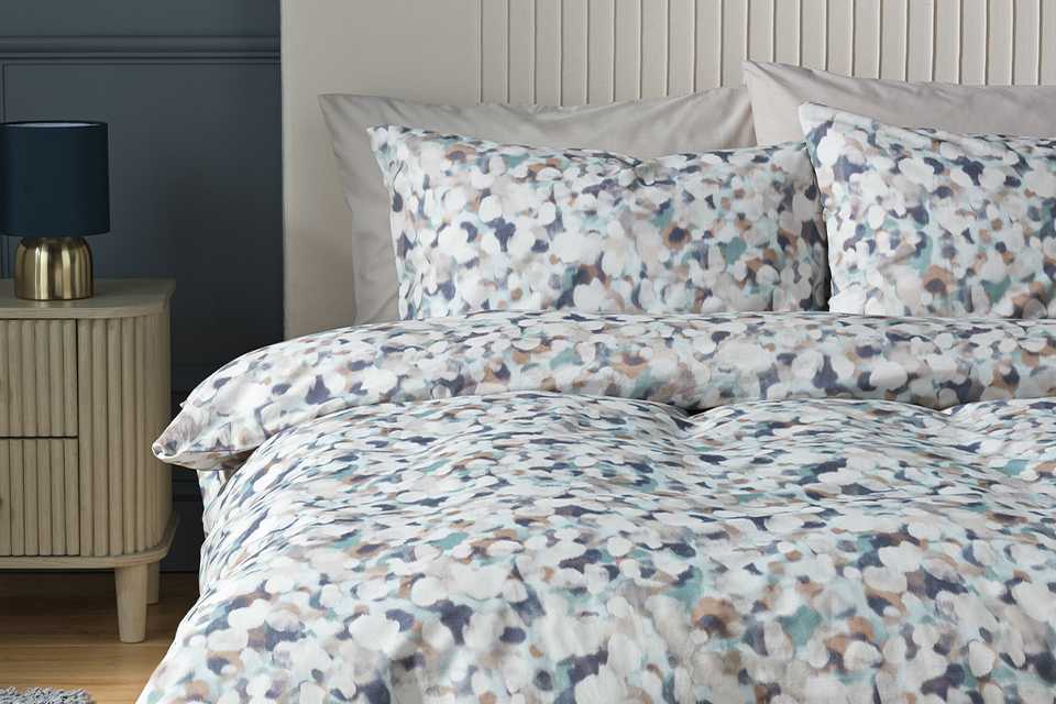 Argos Home blurred animal print double bedding.