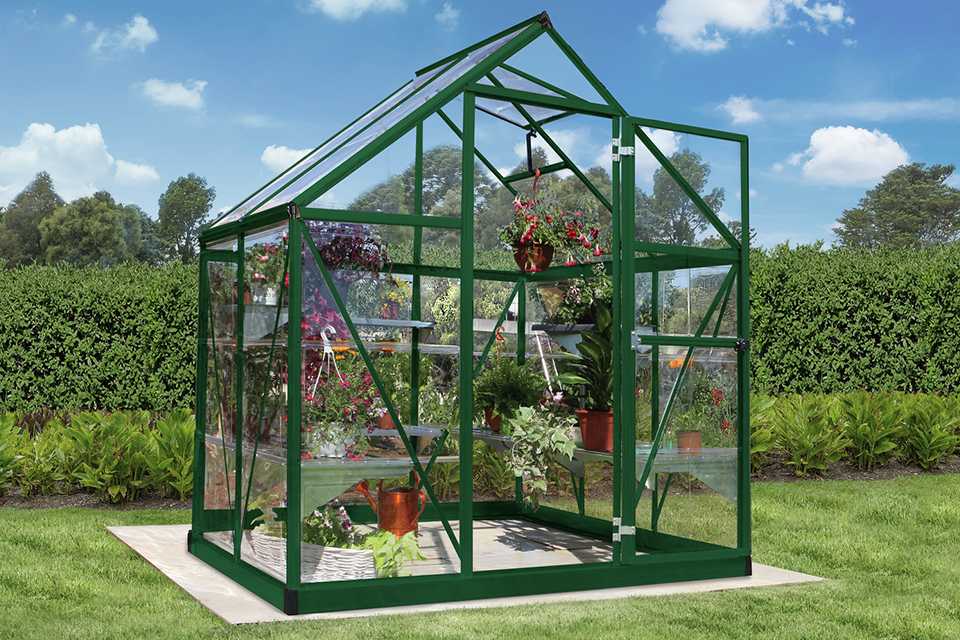Palram - Canopia Harmony Green Greenhouse - 6 x 4ft.