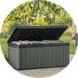 Keter Darwin 454L Outdoor Garden Storage Box - Green.