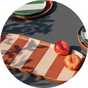 Habitat Luxe Striped Serving Tray.