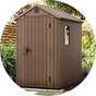 Keter Darwin Apex Garden Storage Shed 4 x 6ft - Brown.