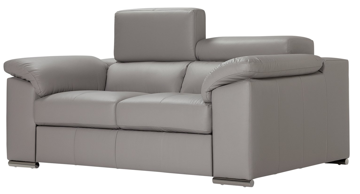 Buy Hygena Valencia 2 Seater Leather Sofa Light Grey Sofas Argos