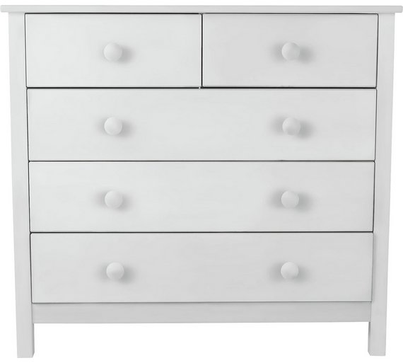 Buy HOME Kids Scandinavia 3+2 Drawer Chest White at Argos.co.uk