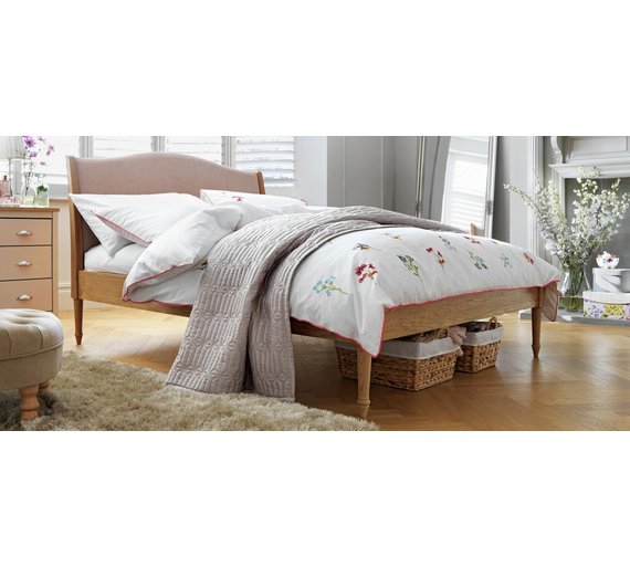 Buy Heart of House Ketton Upholstered Double Bed Frame Oak at Argos.co.uk Your Online Shop