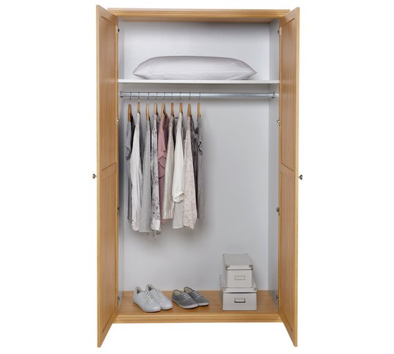 Buy HOME Canterbury 2 Door Wardrobe Oak Effect at Argos.co.uk Your