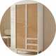 Wardrobes.