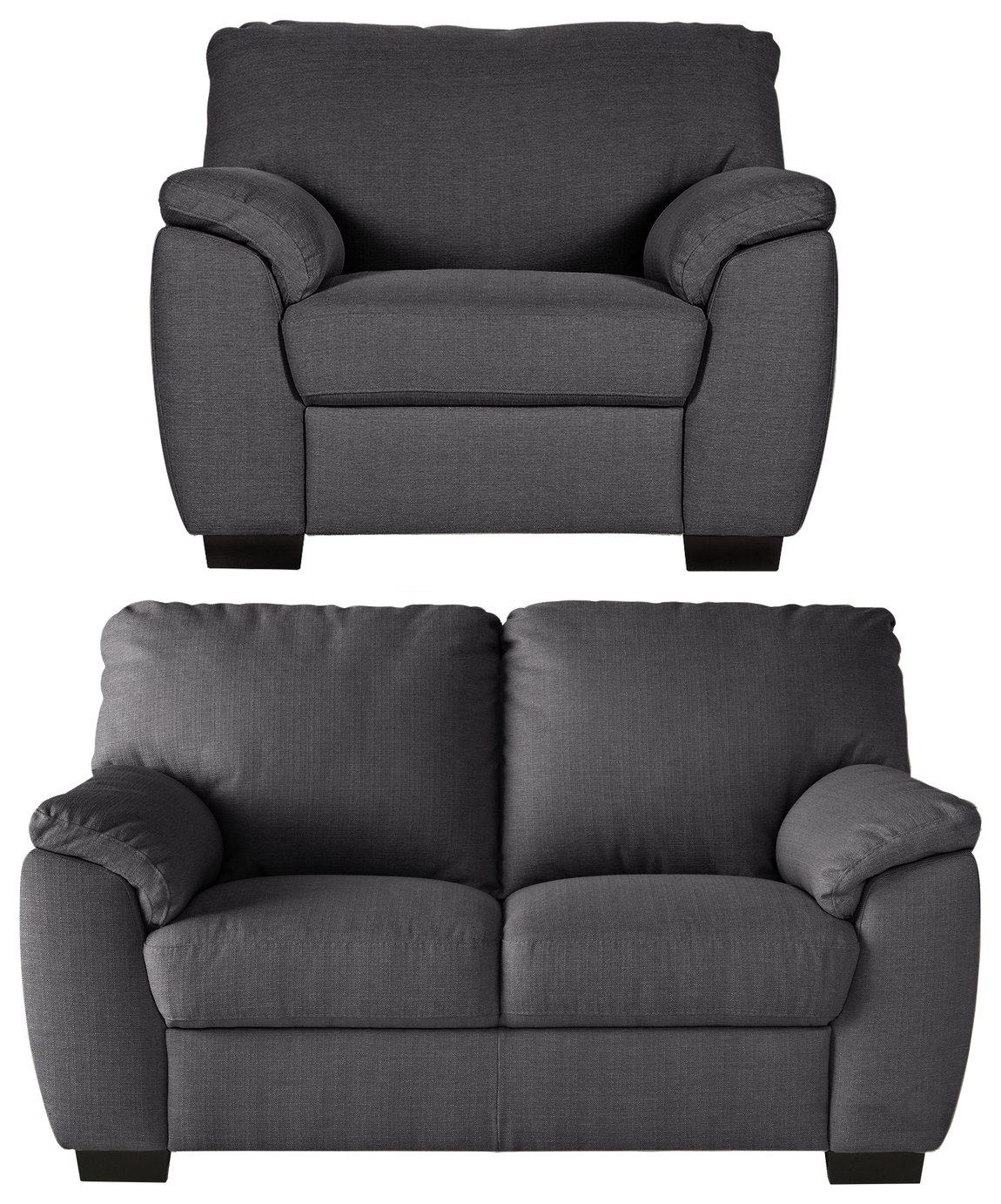 Buy Heart of House Sherbourne Striped Fabric Chair - Charcoal at Argos