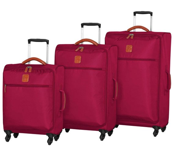 Buy IT Luggage Ultralight Spinner Small 4 Wheel Suitcase Red at Argos