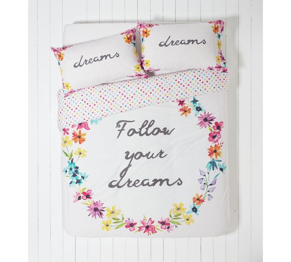 Buy HOME Follow Your Dreams Bedding Set Single at Argos.co.uk Your