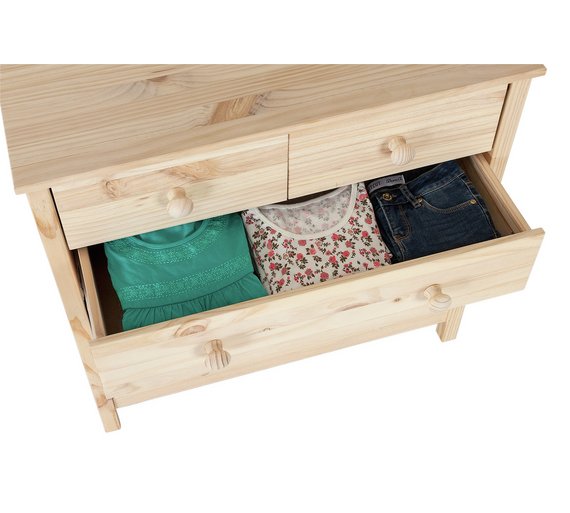 Buy HOME Kids Scandinavia 3+2 Drawer Chest Pine at Argos.co.uk Your