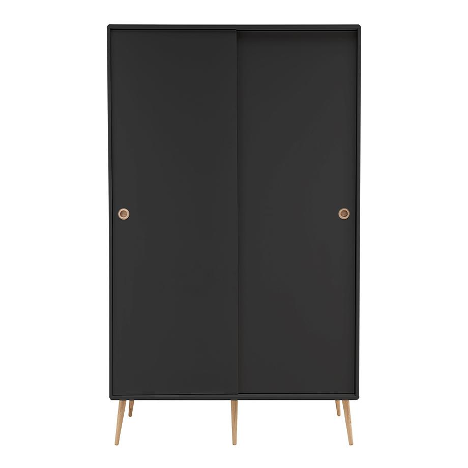 Softline 5 drawer chest of drawers - black.