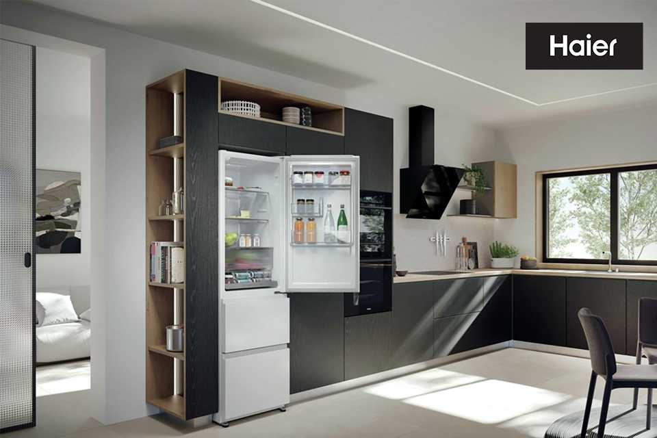 Haier. Designed with advanced technology and sleek aesthetics to fit your kitchen.