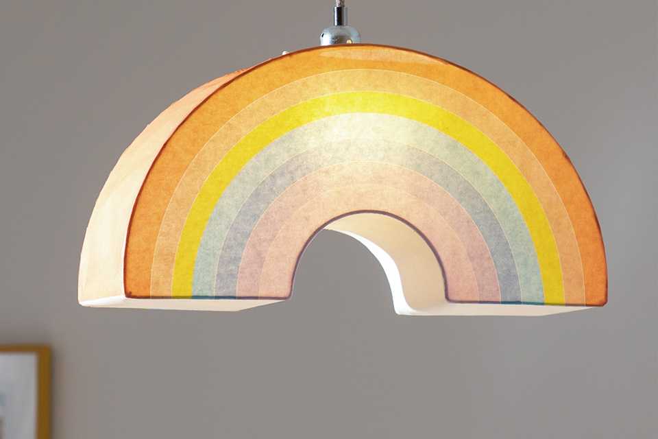 Habitat Kids Multicolour Rainbow Lampshade - 45cm.