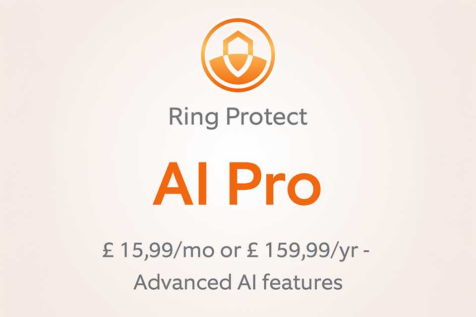 Ring Protect orange symbol on a white background with 'AI Pro' written below it.