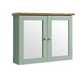 Argos Home Livingston Double Mirrored Wall Cabinet - Green.