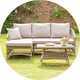 Argos Home Palermo 3 Seater Rattan Effect Garden Sofa Set.
