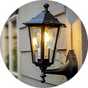Argos Home Black Outdoor Lantern.