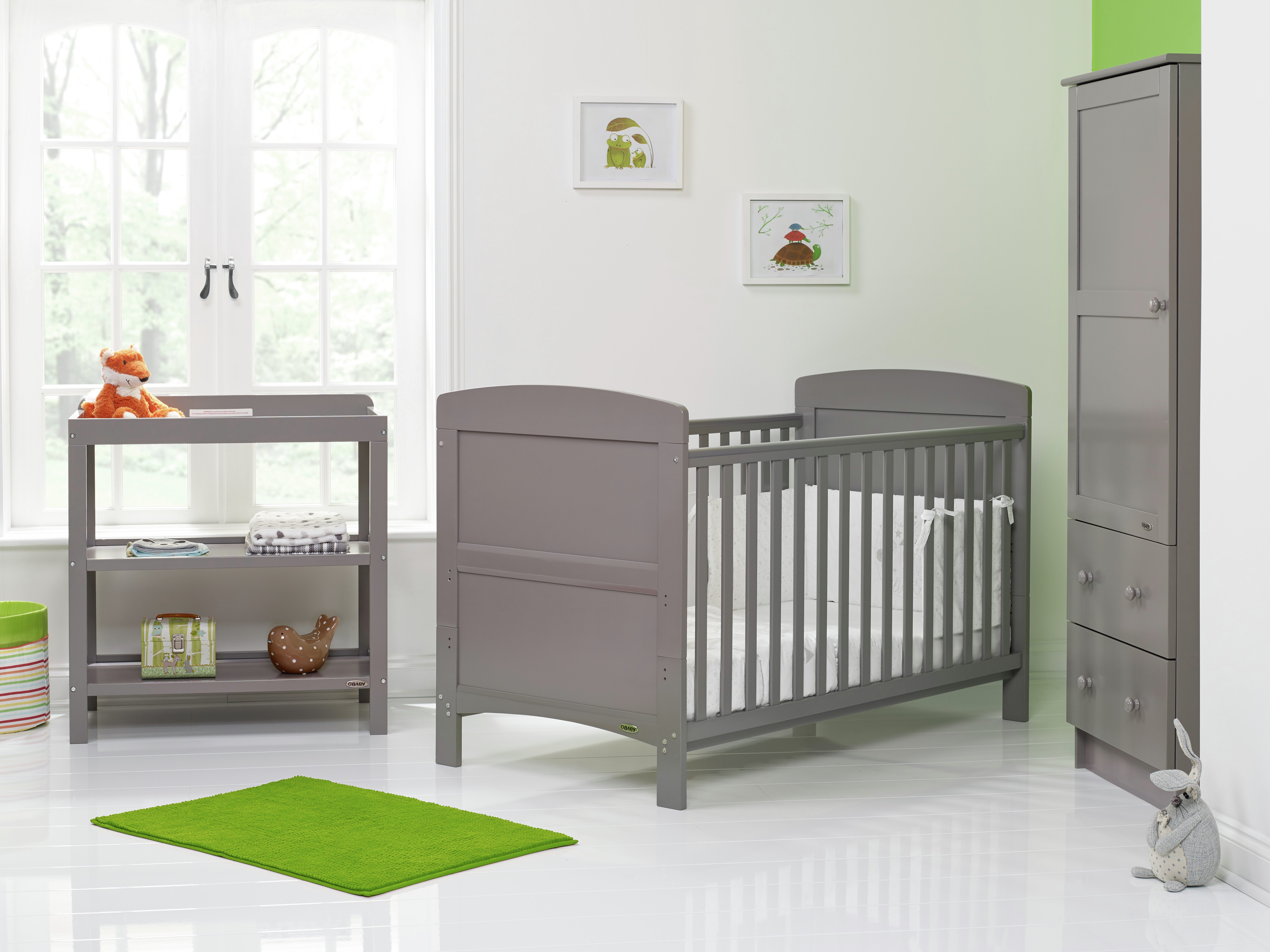 Obaby Grace 3 Piece Nursery Furniture Set - Taupe Grey. Review