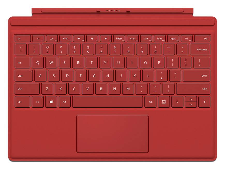 Microsoft - Surface Pro 4 Type Cover - Red Review - Review Electronics