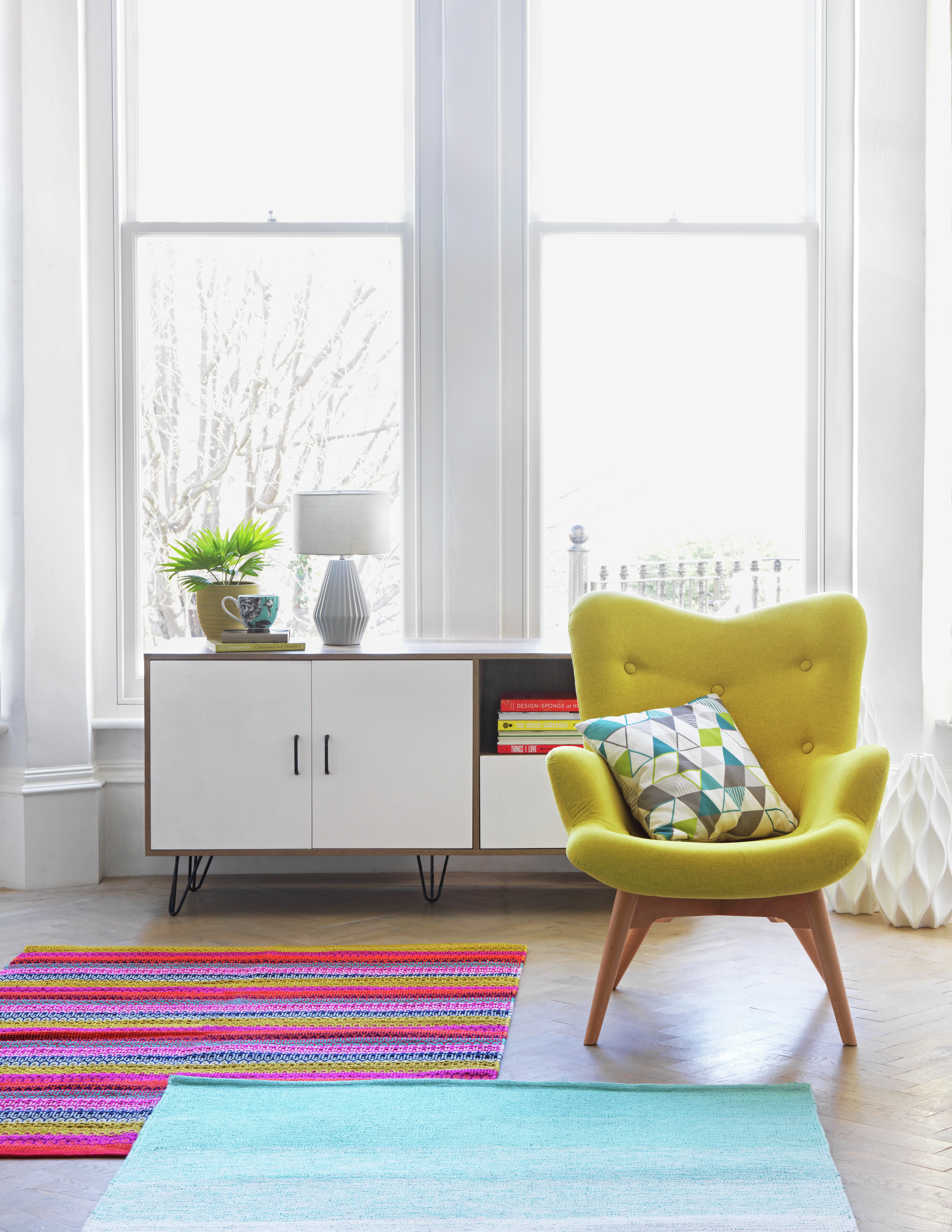 Buy Hygena Angel Fabric Chair Lime/Yellow at Argos.co.uk Your