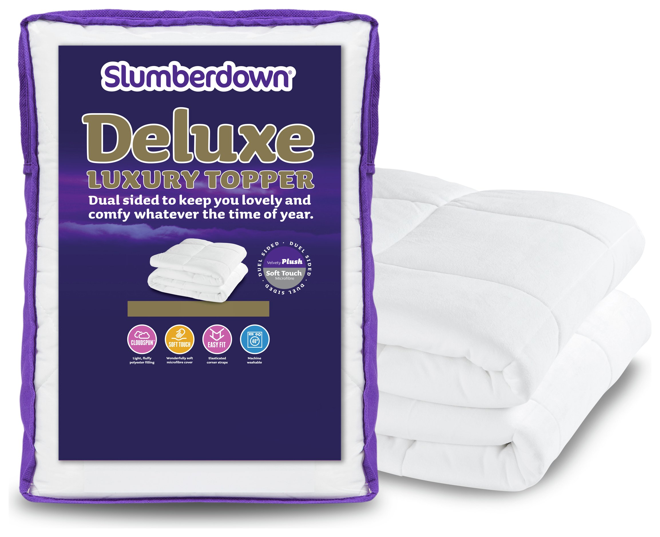 Review of Slumberdown Deluxe Mattress Topper Double