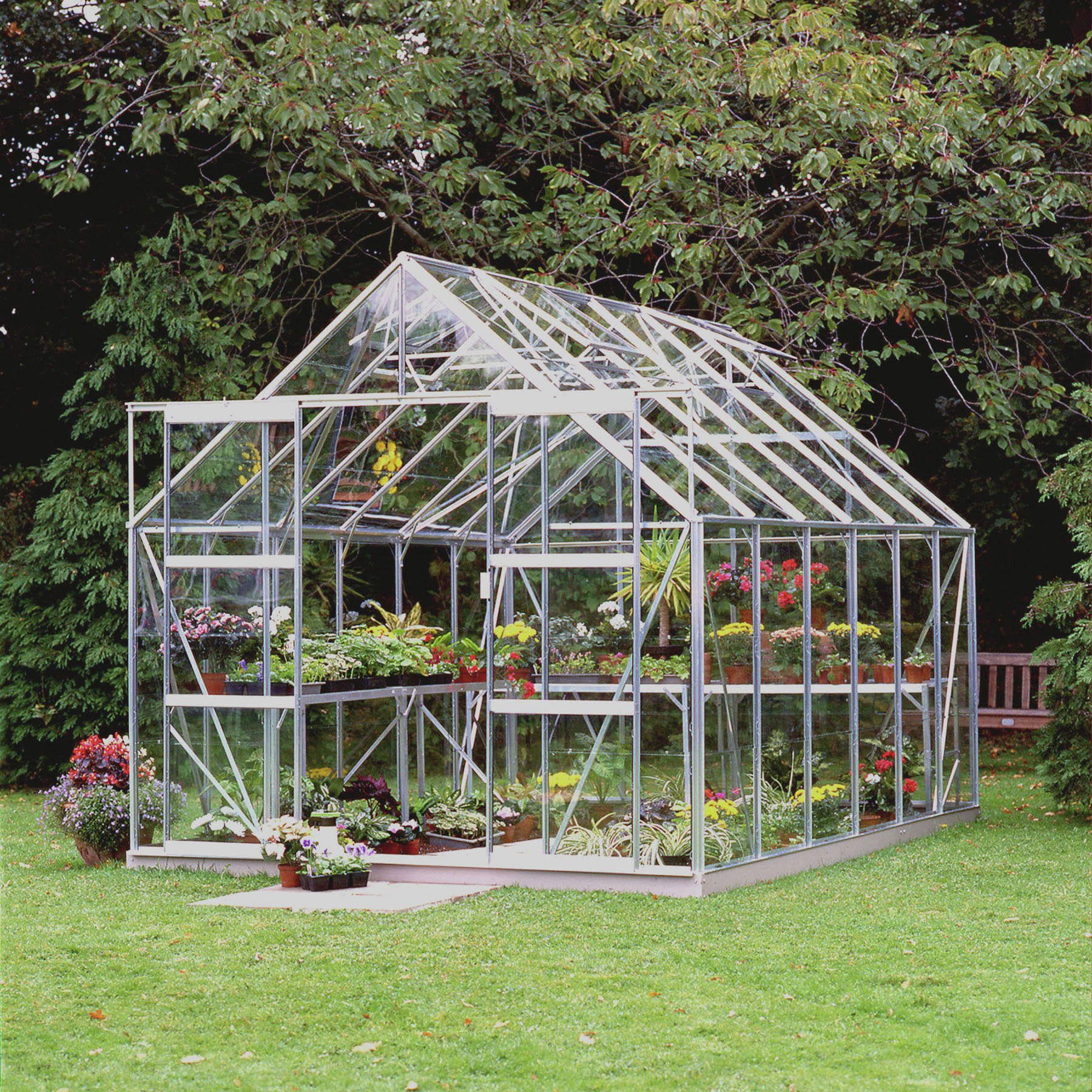 Halls Magnum Toughened Glass 12 x 8ft Greenhouse with Base. review