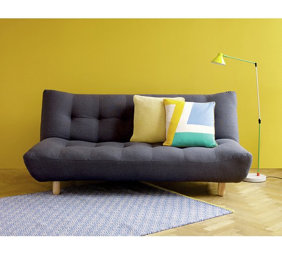 Buy Habitat Kota 2 Seater Fabric Sofa Bed Charcoal at Argos.co.uk