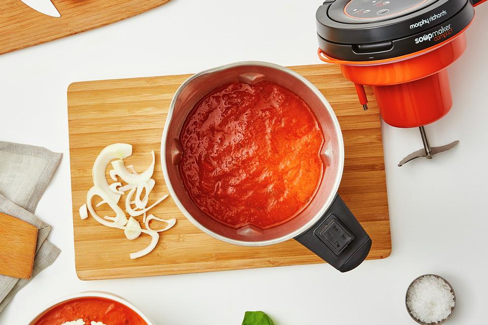 Soup in a soup maker.