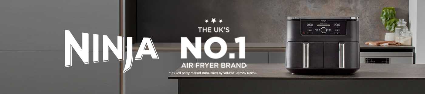 Ninja. The UKs No.1 air fryer brand.