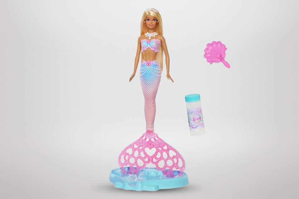 Barbie Bubble Sparkle Mermaid Doll & Accessories - 32cm.