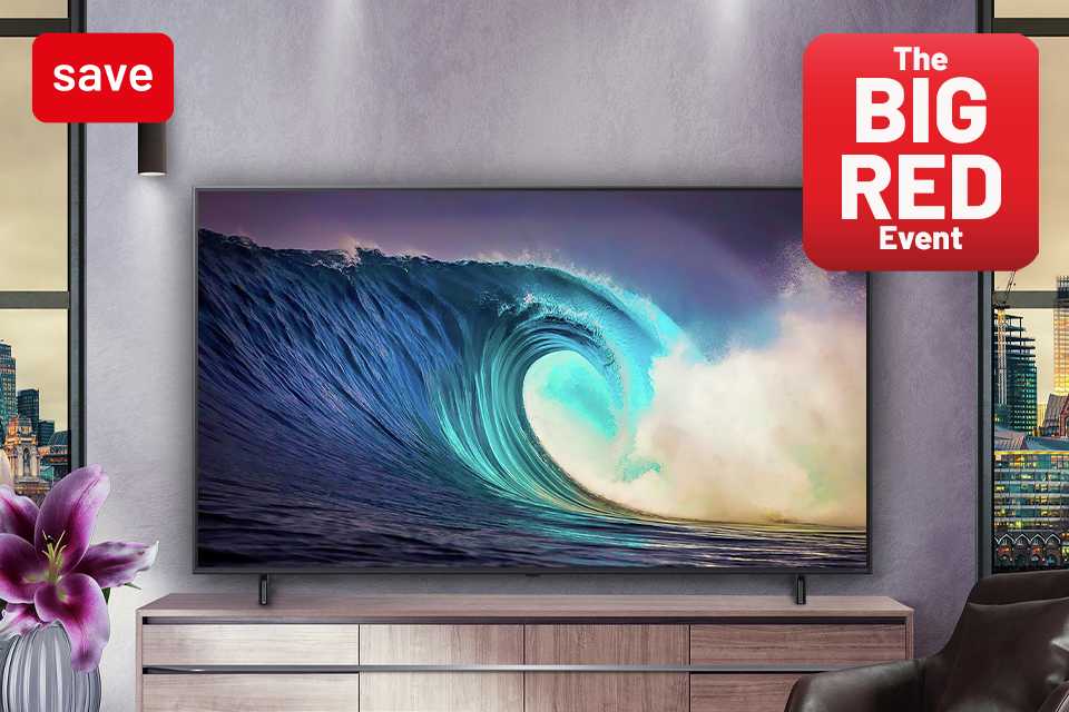 The Big Red Event. Save on selected TVs. Use codes RED10 OR RED20.
