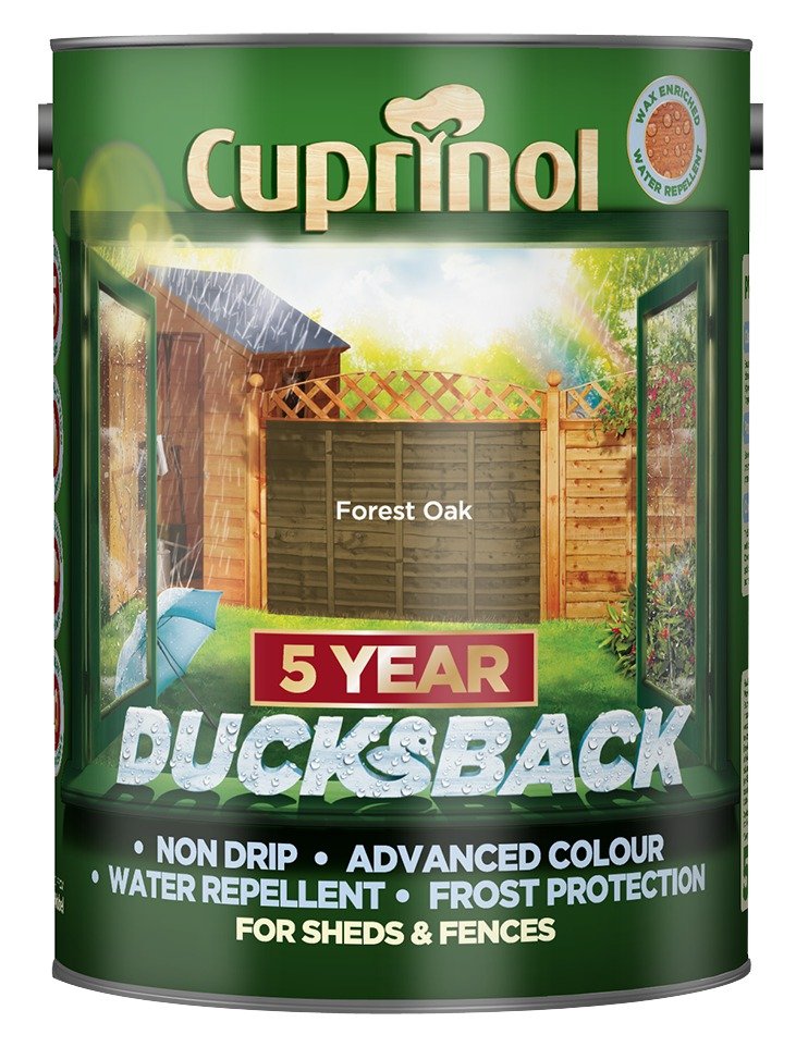 Cuprinol Ducksback 5 Year Waterproof 5L - Oak Review