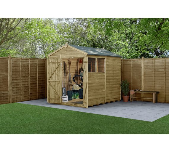 Buy Forest Overlap Apex 8 x 6ft Double Door Shed at Argos.co.uk Your