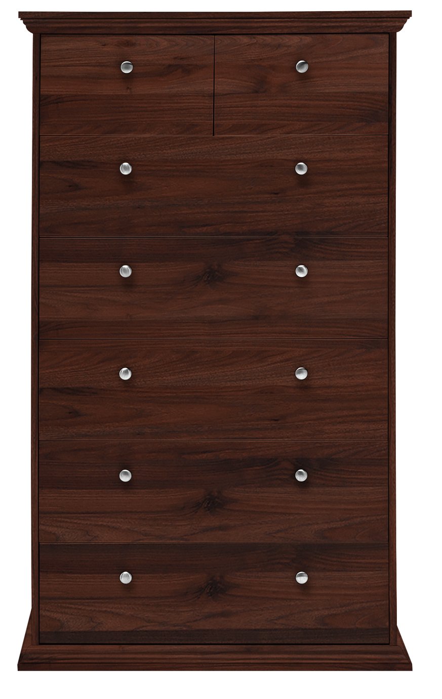 HOME Canterbury 5+2 Drawer Chest - Walnut effect Review