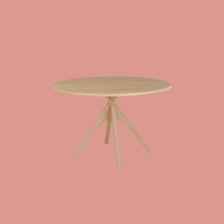 Oak dining table.