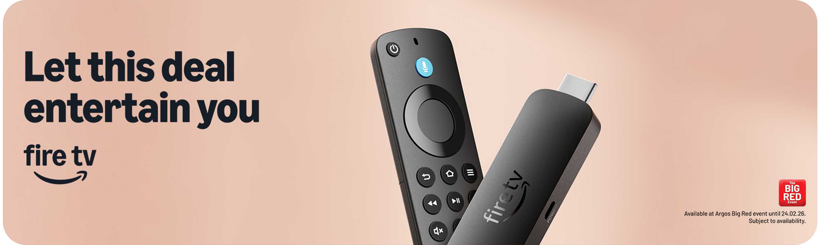 The Big Red. Amazon. Fire TV. Let this deal entertain you.
