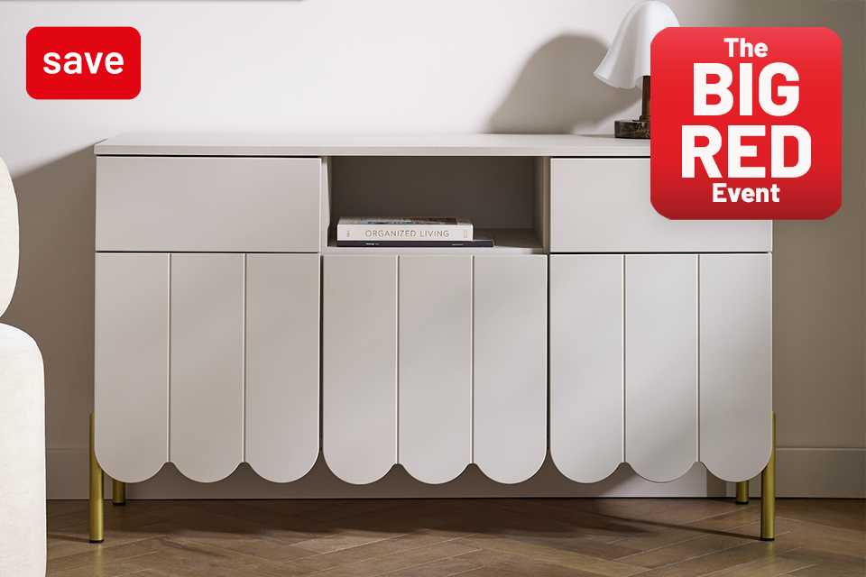 The Big Red Event. Save on selected furniture. Use codes RED10, RED20, RED30 or RED50.