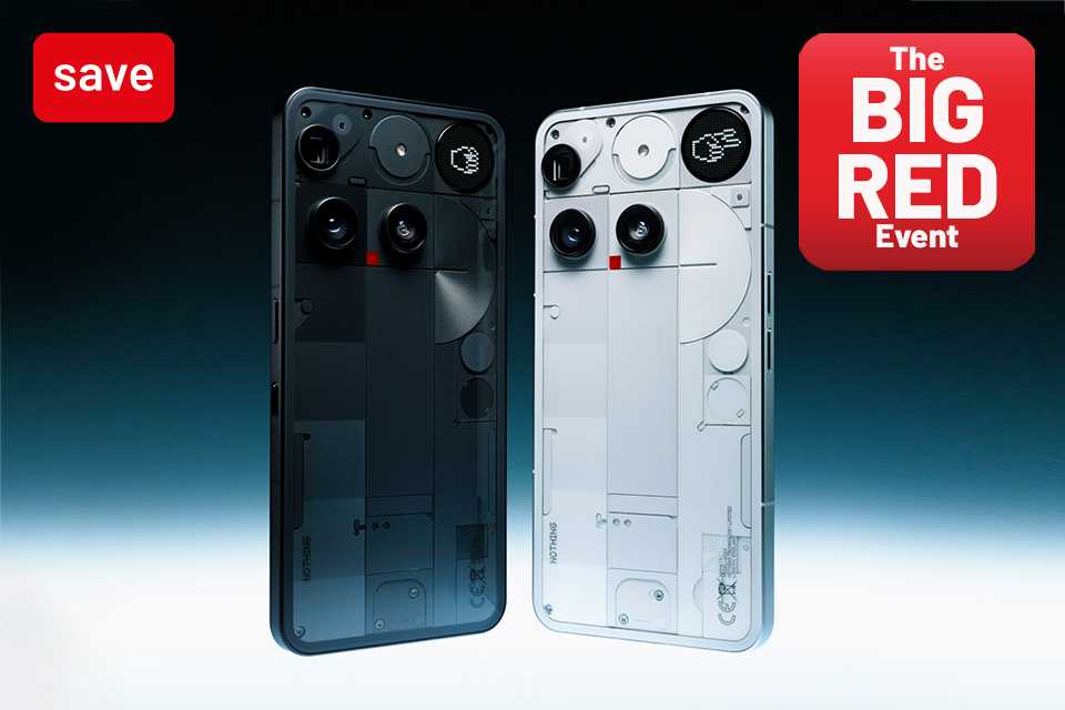 Save 20% on selected Nothing mobile phones with code RED20.