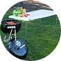 Camping tables.