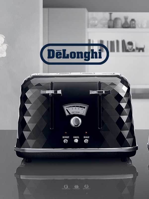 Save on selected De'Longhi kettles and toasters. Use codes RED10 & RED30.