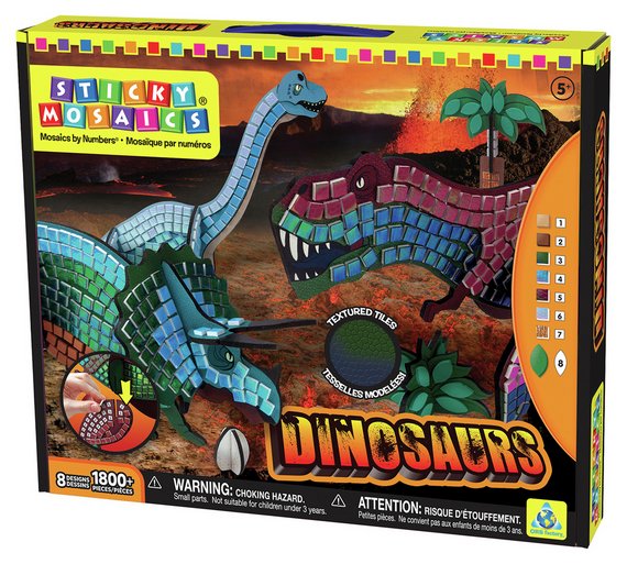Buy The Orb Factory Sticky Mosaics 3D Dinosaurs at Argos.co.uk Your