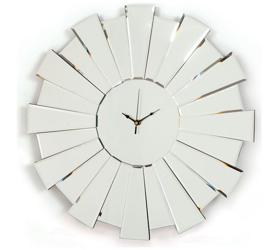Buy Sunburst Glass Mirror Clock at Argos.co.uk Your Online Shop for